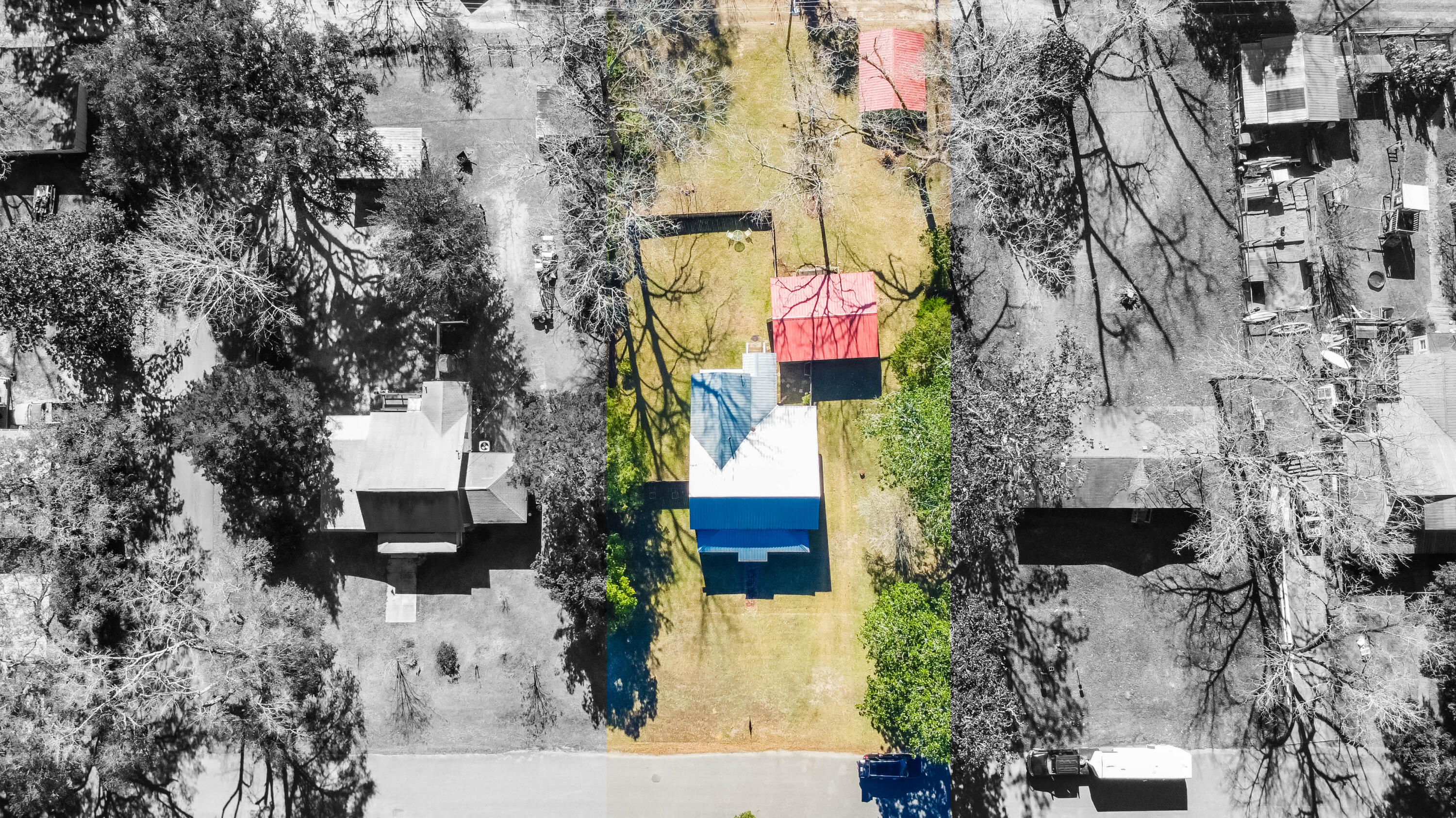 21132 Seminole Street Florala, AL 36455 - Photo 4 of 44 an aerial view of a houses with yard