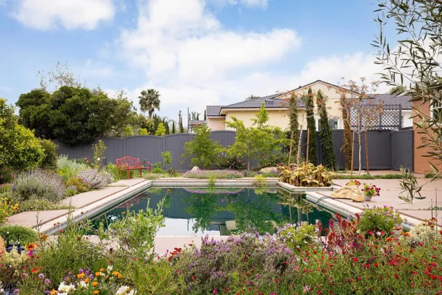 a view of a lake with a house
