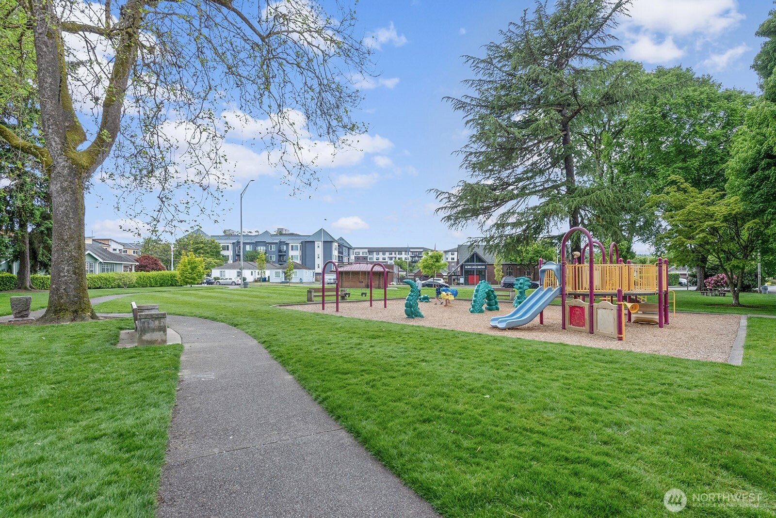 116 Williams Avenue South Renton, WA 98057 - Photo 31 of 37 a childrens park with lots of swings and slides