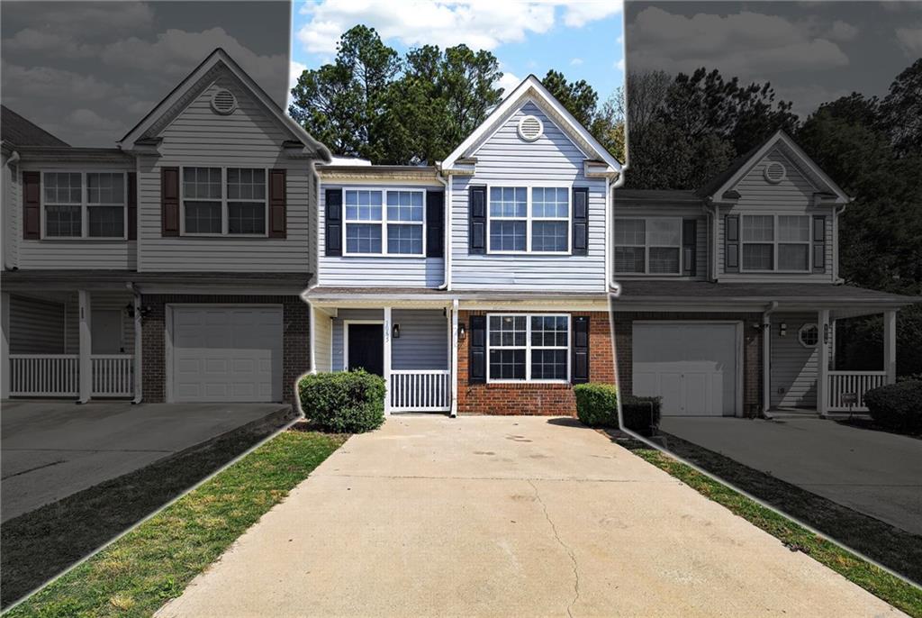 1065 Maple Valley Court Union City, GA 30291 - Photo 2 of 29 a front view of a house with a yard and garage