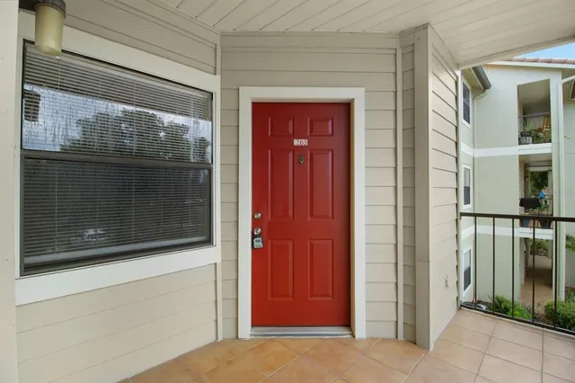 a view of front door