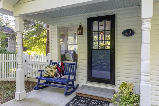 a outdoor space with furniture and garden view