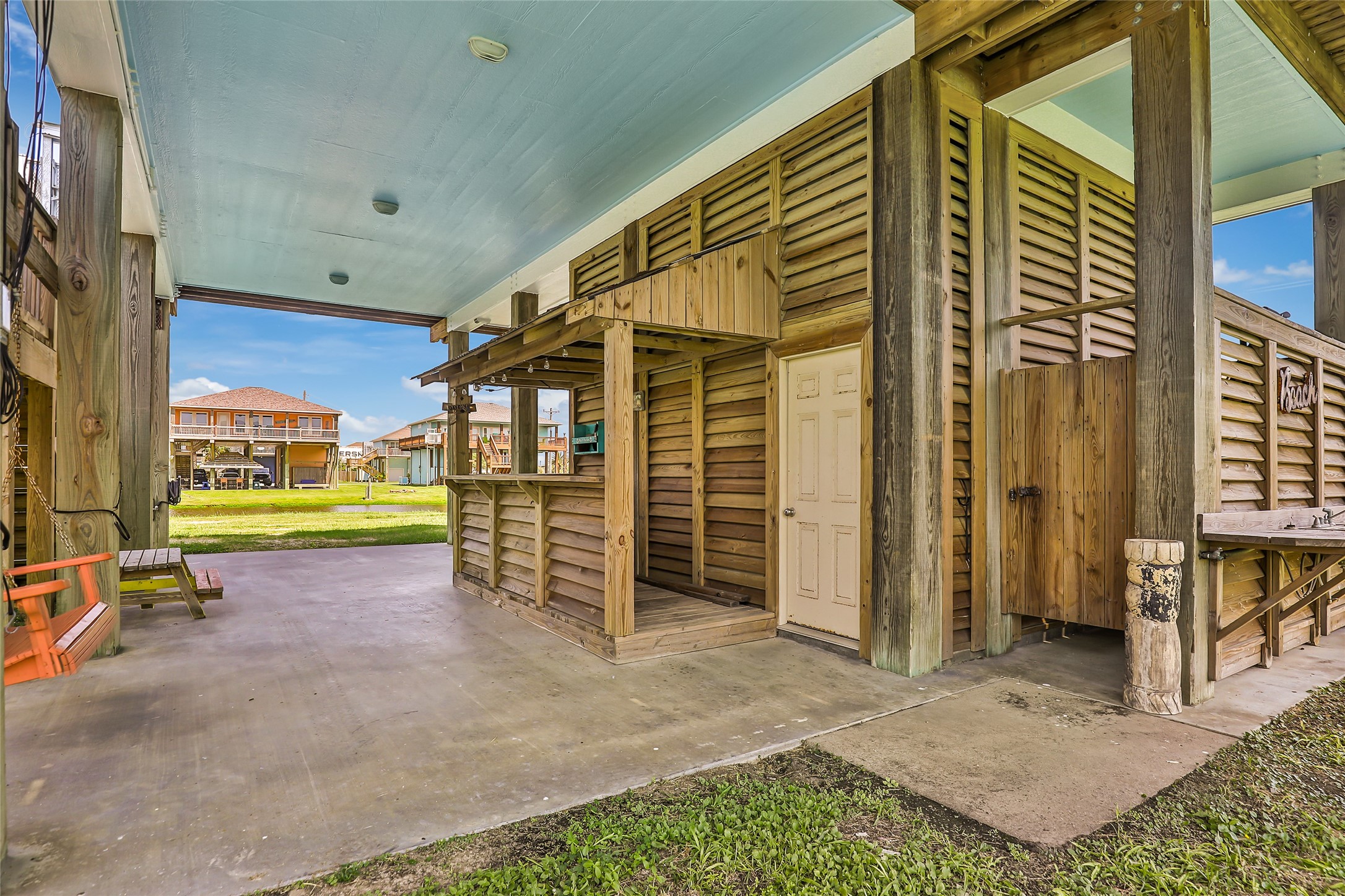 2116 Canal Crystal Beach, TX 77650 - Photo 11 of 45 a view of a house with a backyard