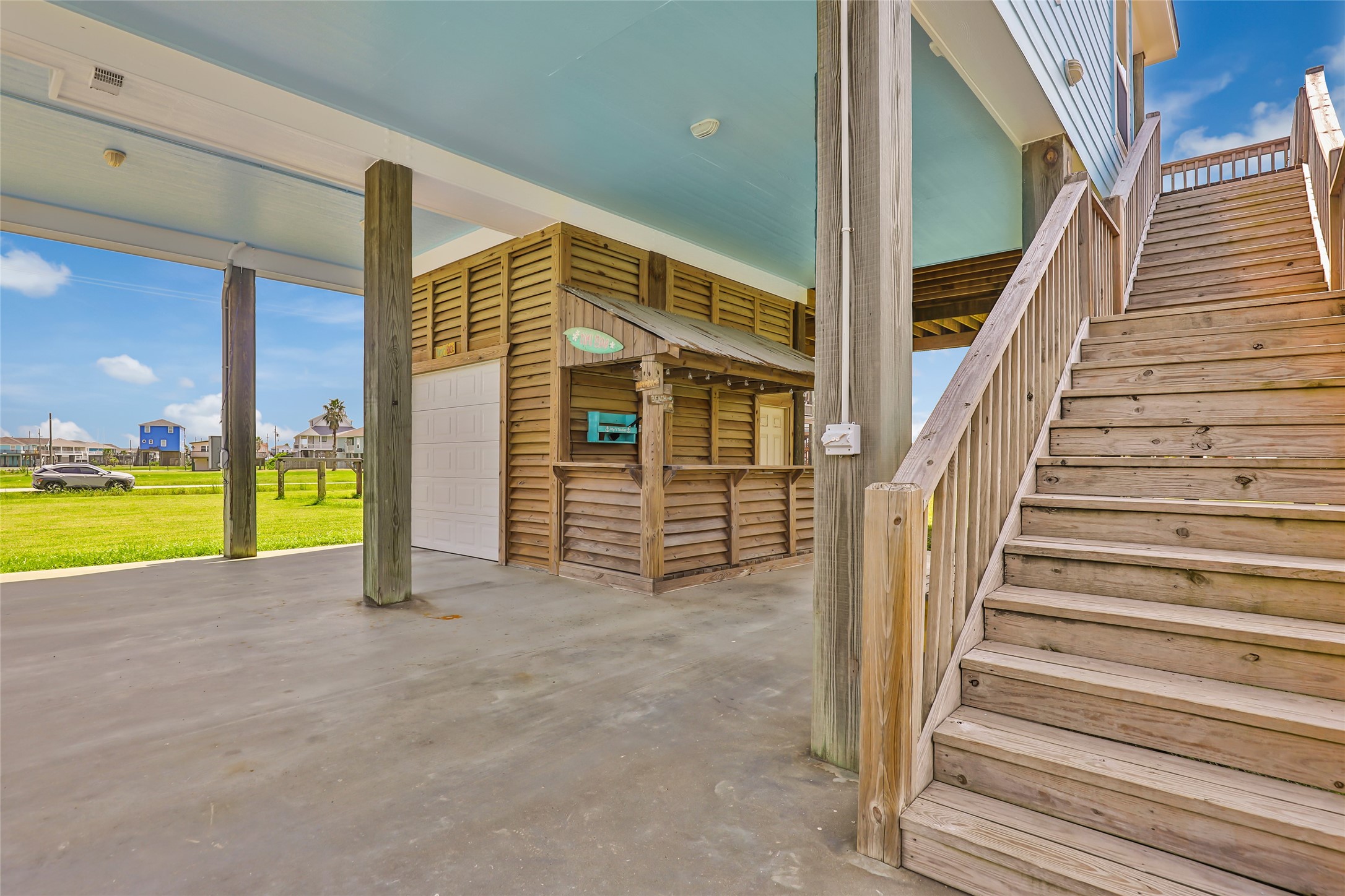 2116 Canal Crystal Beach, TX 77650 - Photo 14 of 45 a view of an entryway with staircase