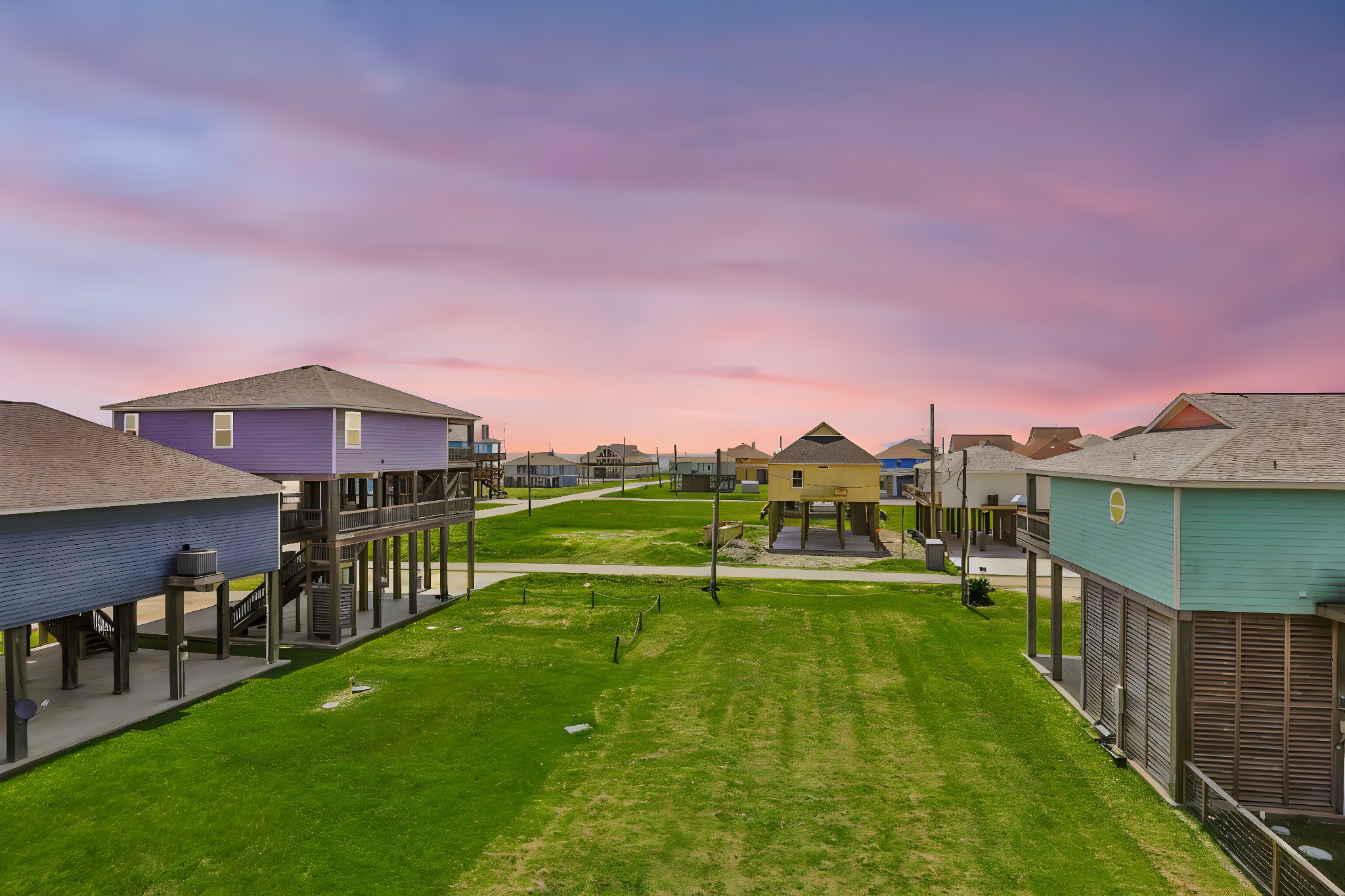 2116 Canal Crystal Beach, TX 77650 - Photo 43 of 45 a view of a house with a yard and sitting area