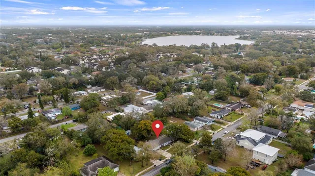 an aerial view of city