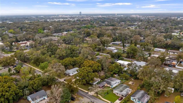an aerial view of multiple house