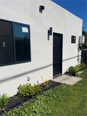 a backyard of a house