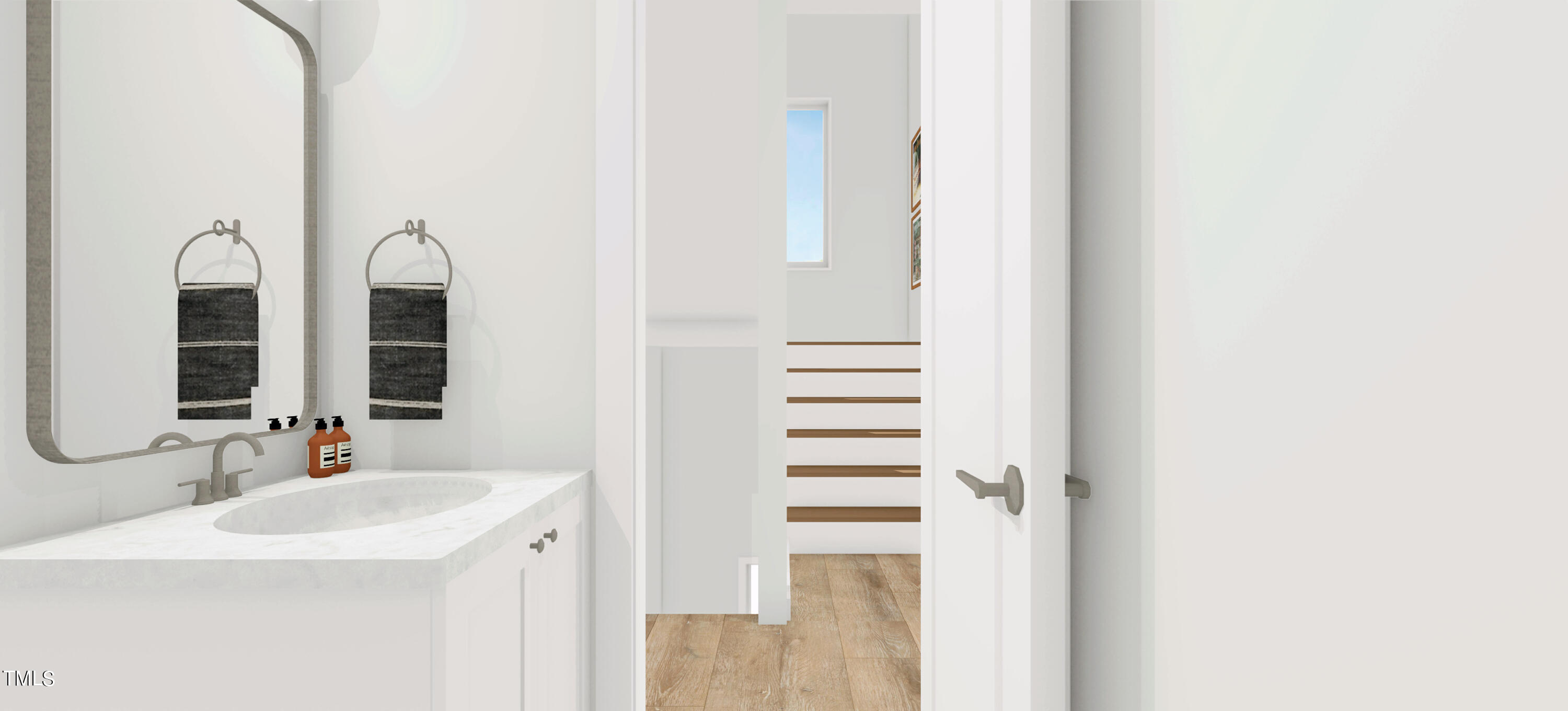 801 Martin Luther King Jr Boulevard, Unit D Raleigh, NC 27601 - Photo 58 of 70 Flats at Quarry Hill_Floor 2_Powder Room