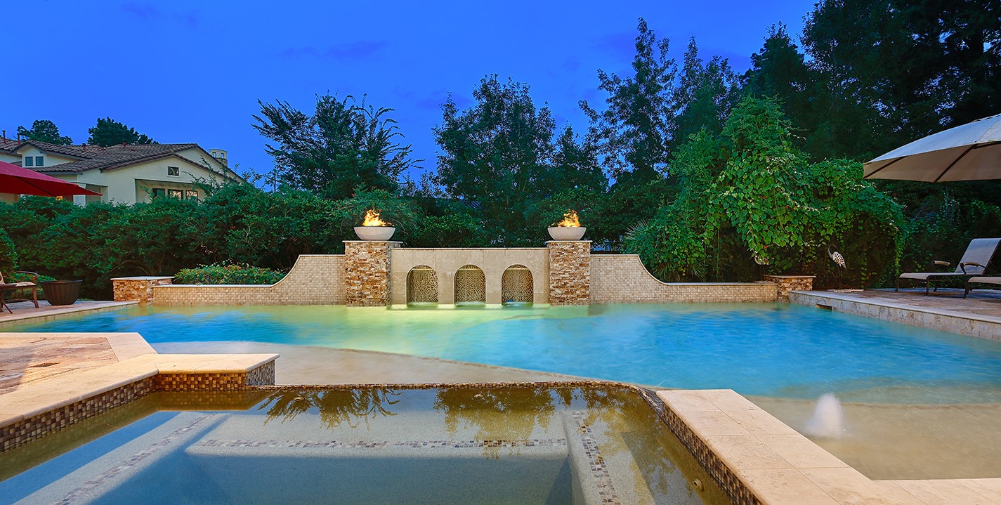 2 Lace Point The Woodlands, TX 77382 - Photo 41 of 48 a view of a swimming pool with a patio