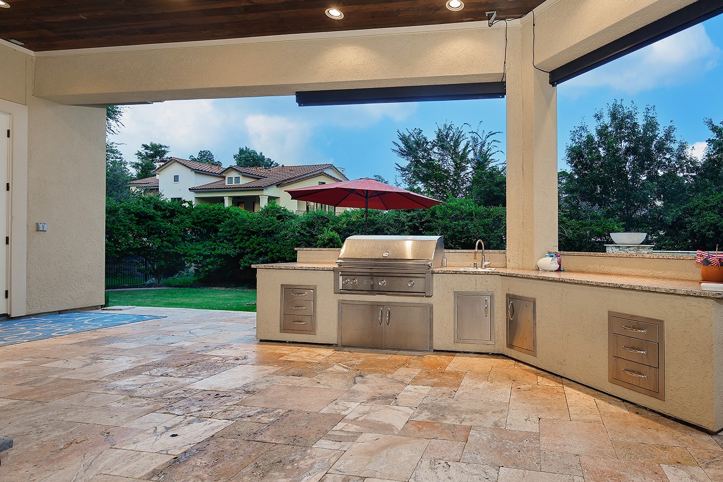 2 Lace Point The Woodlands, TX 77382 - Photo 42 of 48 a kitchen with a sink and cabinets