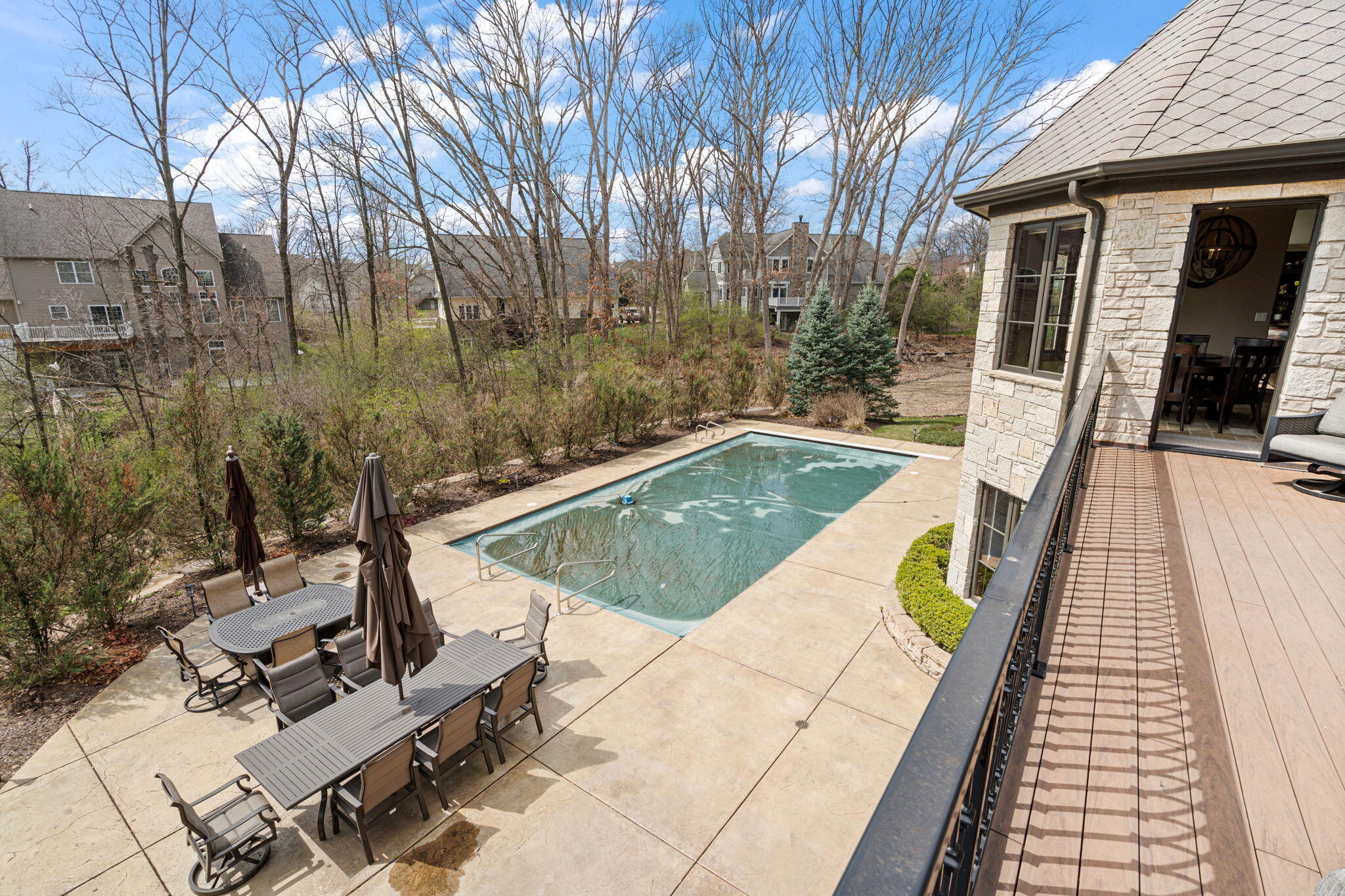 1021 Foy Court Crown Point, IN 46307 - Photo 75 of 88 a view of a swimming pool with a patio