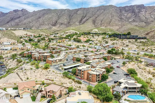 a view of city and mountain