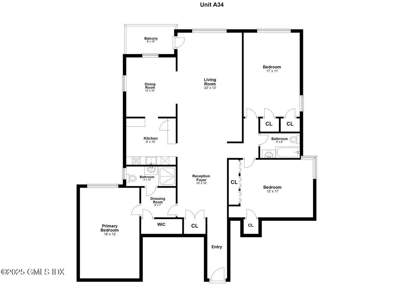 20 Church Street, Unit A34 Greenwich, CT 06830 - Photo 25 of 25 a picture of a floor plan