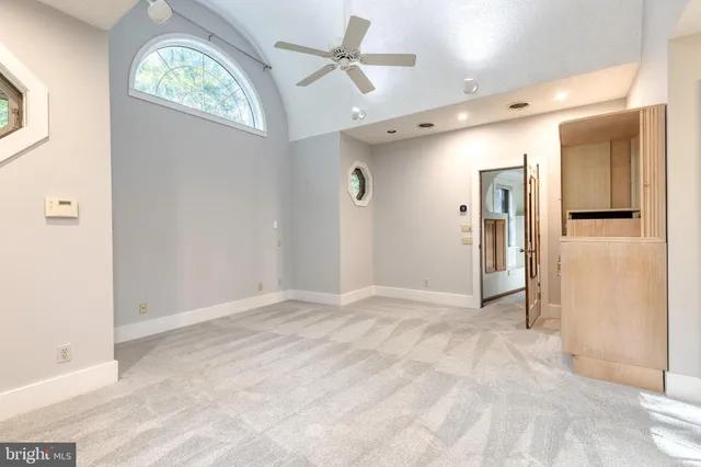 a view of an empty room