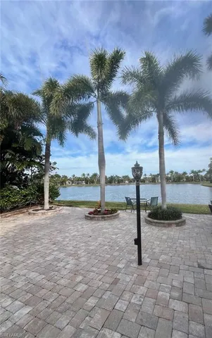 a view of outdoor space with seating area