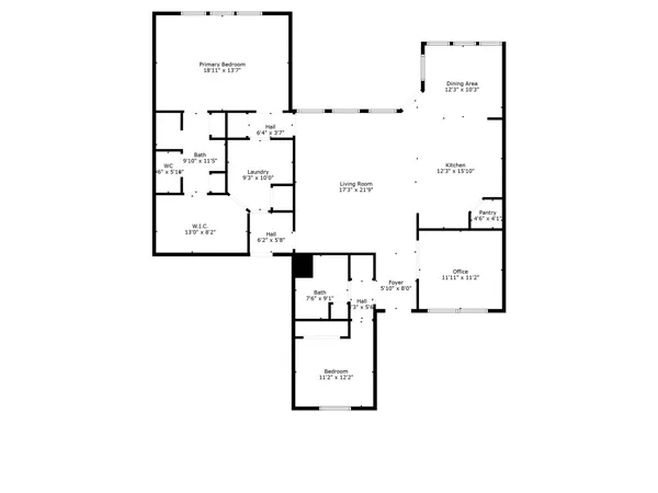 a picture of a bench in front of a microwave