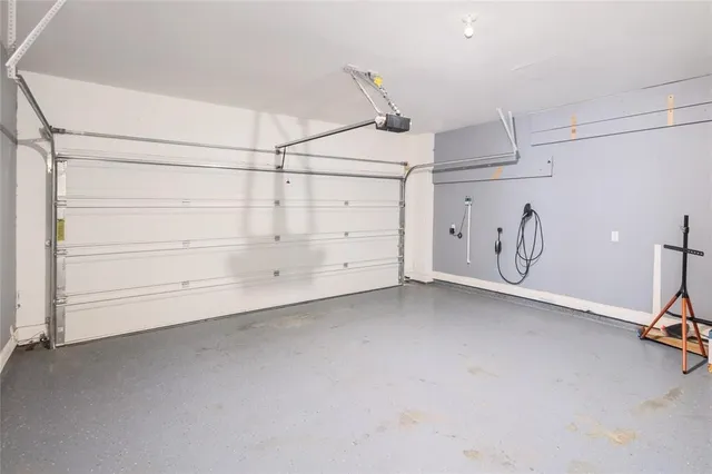 a view of a room with storage and racks on the wall