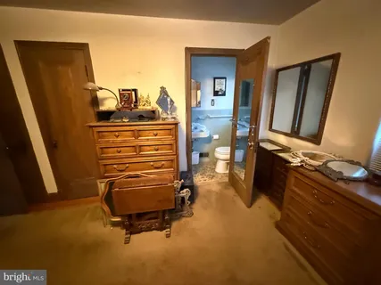 a room with furniture