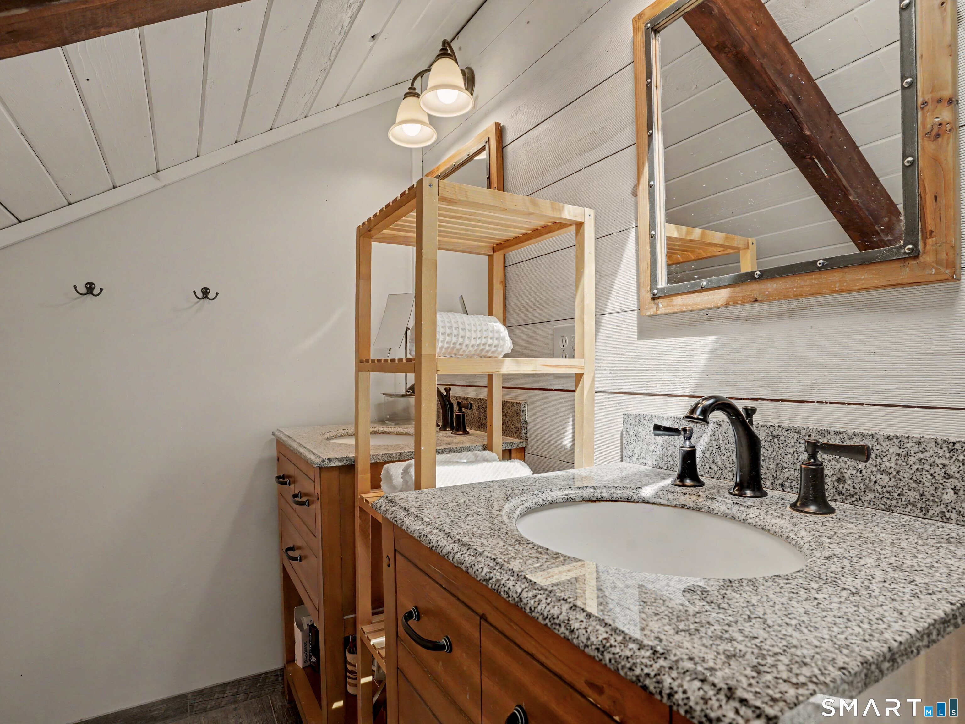 252 Bennetts Farm Road Ridgefield, CT 06877 - Photo 23 of 40 A view of the Primary Ensuite Bath, with it's Barn Door closing