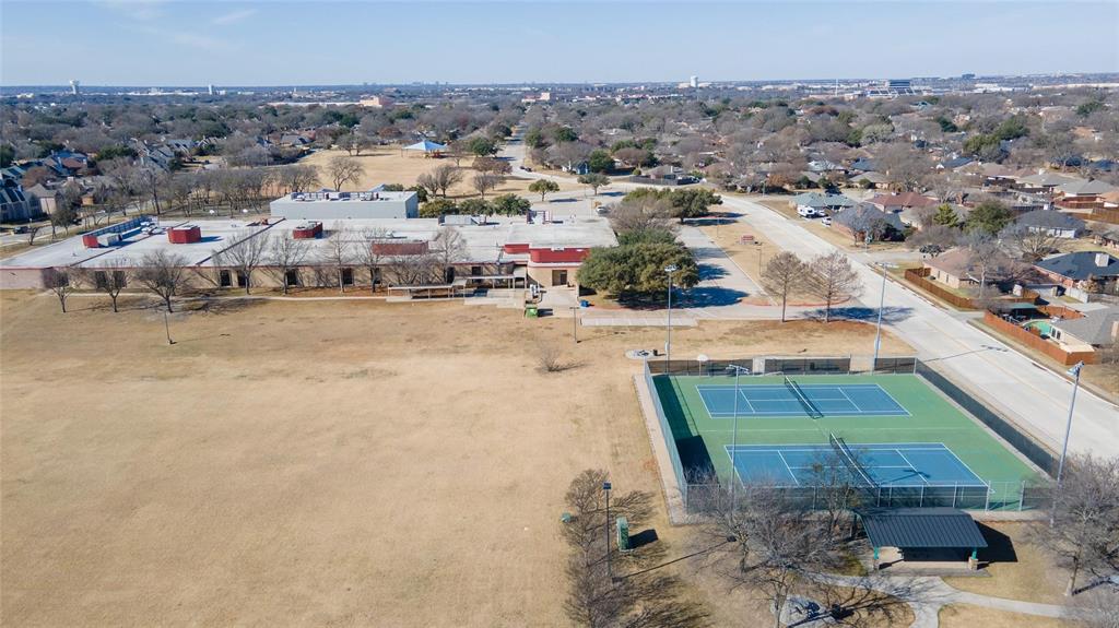 1301 Thoreau Lane Allen, TX 75002 - Photo 28 of 31 an aerial view of a house with a garden