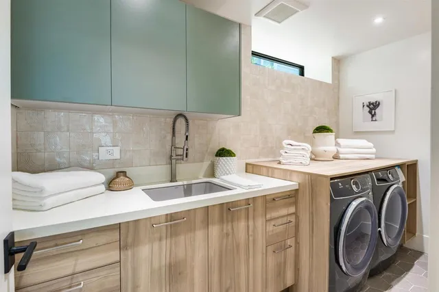 a view of a terrace with furniture