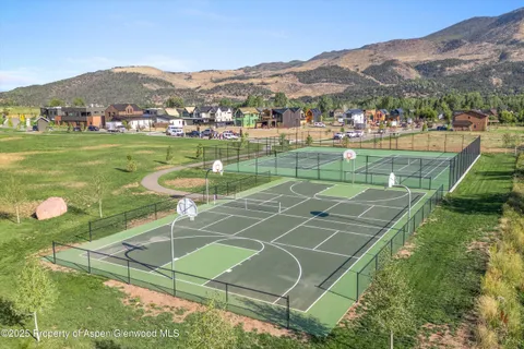 an aerial view of a city with lots of residential buildings