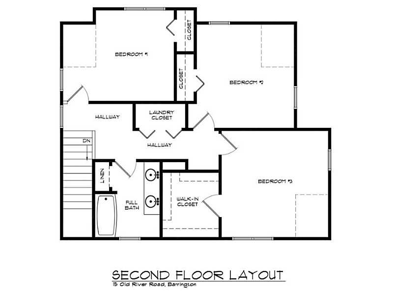 15 Old River Road Barrington, RI 02806 - Photo 24 of 24 2nd Floor Plan.