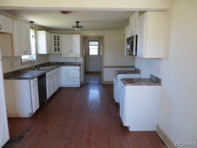 15212 Wilkinson Road Dinwiddie, VA 23841 - Photo 25 of 46 a kitchen with sink cabinets and wooden floor