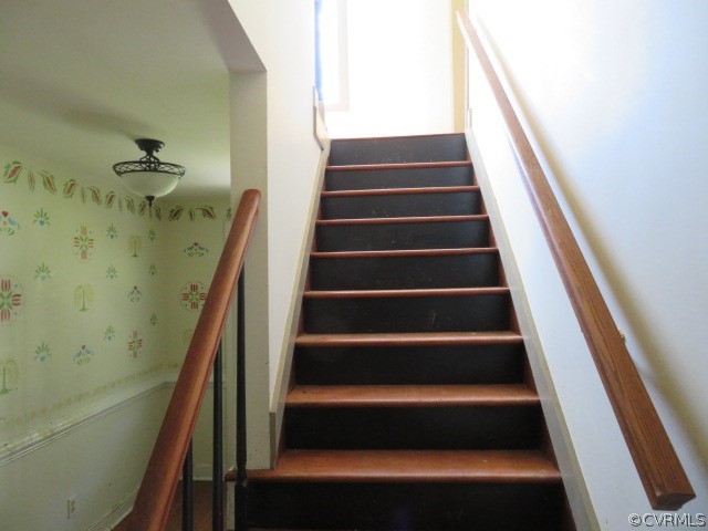 15212 Wilkinson Road Dinwiddie, VA 23841 - Photo 38 of 46 a view of staircase with wooden floor