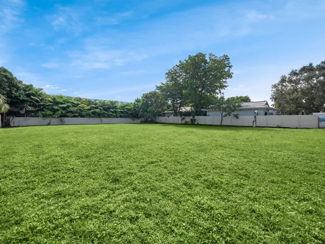a view of a lake with a city view