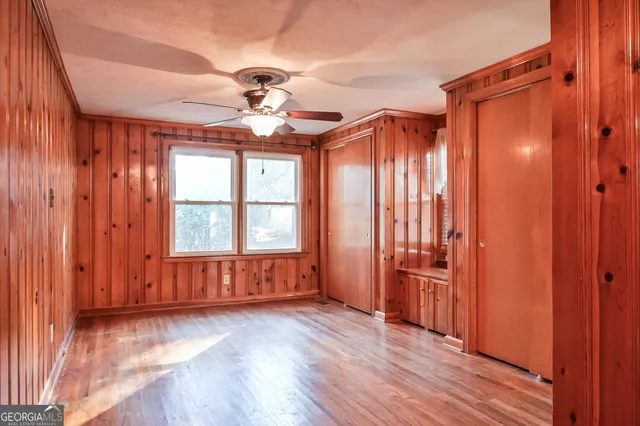 a view of wooden floor