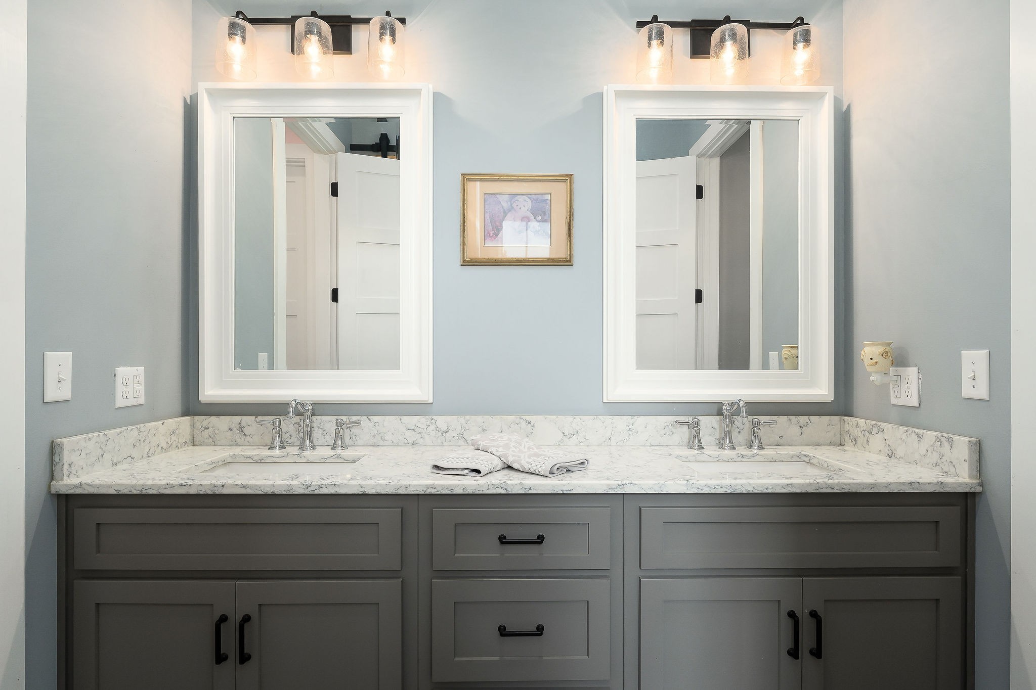 881 Eagle Mountain Road Granville, TN 38564 - Photo 29 of 49 a bathroom with a sink vanity and mirror