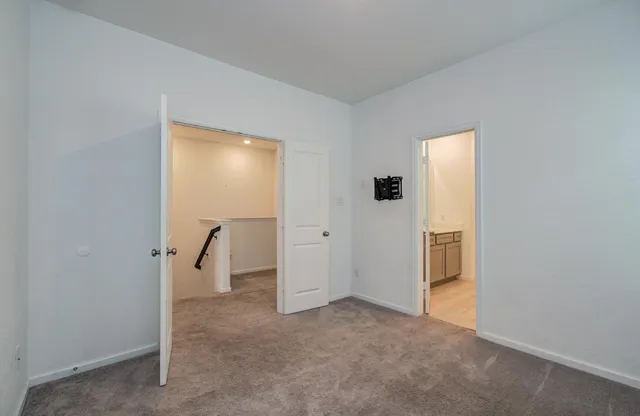 a view of a room with a space