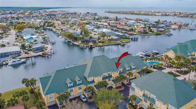 a view of a city with an ocean view