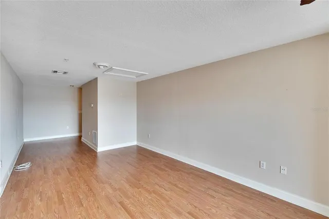 a view of kitchen with wooden floor