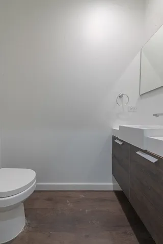 a bathroom with a sink and a toilet