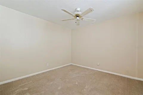 a view of a hallway with washer and dryer
