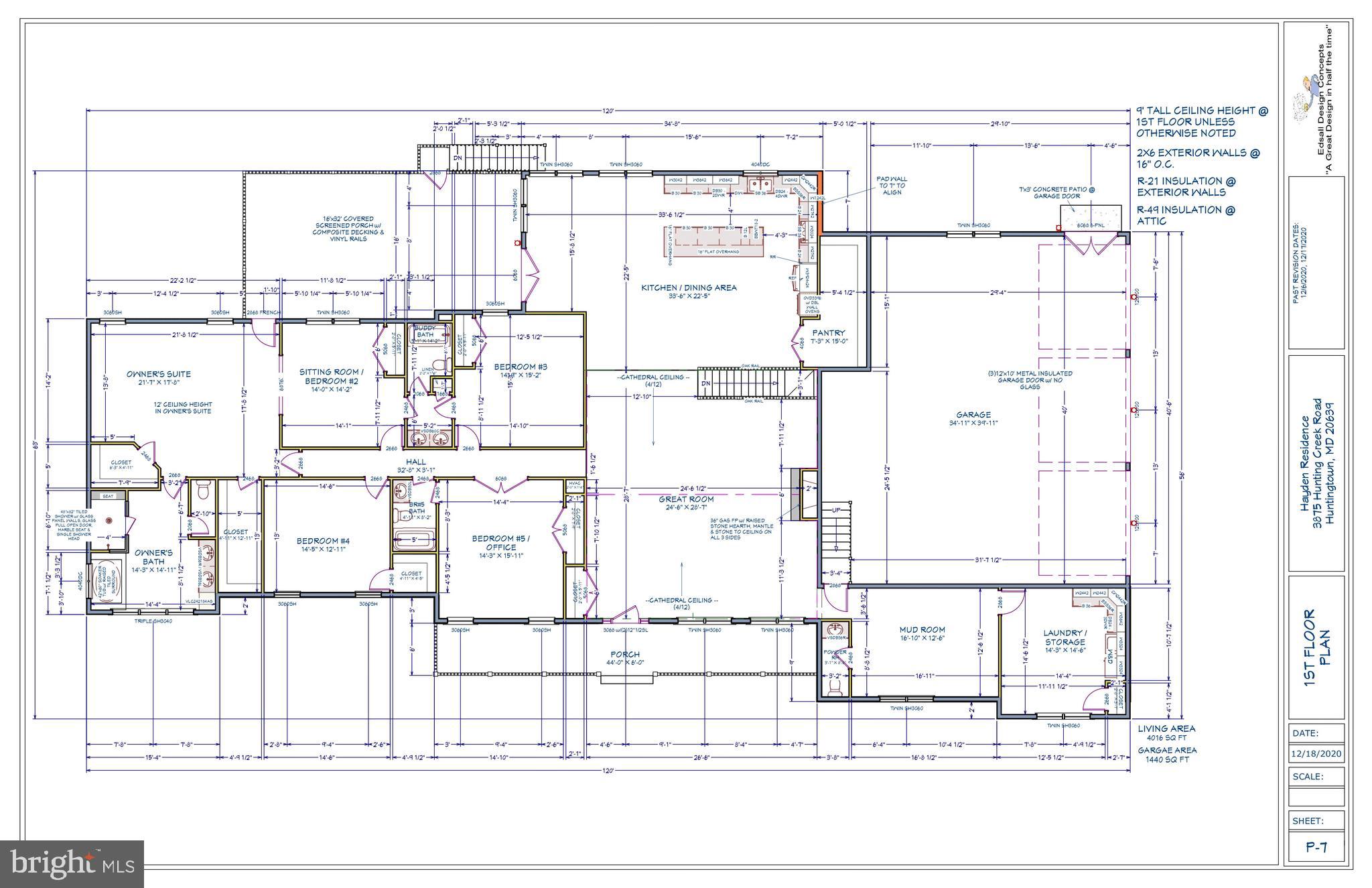 3875 Hunting Creek Road Huntingtown, MD 20639 - Photo 13 of 15 Main level plans