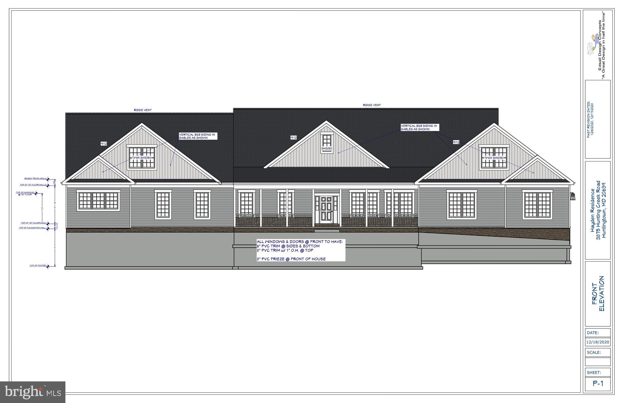 3875 Hunting Creek Road Huntingtown, MD 20639 - Photo 2 of 15 Your dream rambler home READY TO BE BUILT!