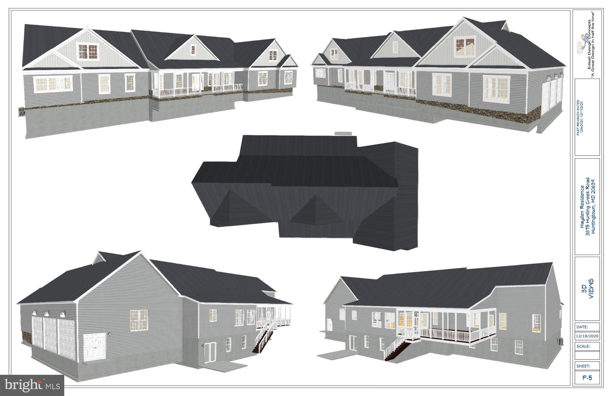 3875 Hunting Creek Road Huntingtown, MD 20639 - Photo 9 of 15 A 360 view of the house plans.