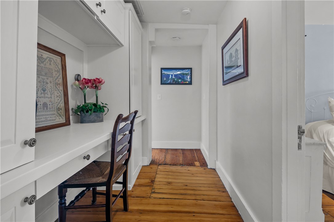 70 Mill Street Newport, RI 02840 - Photo 32 of 50 Hallway to two guest bedrooms features a built-in study.