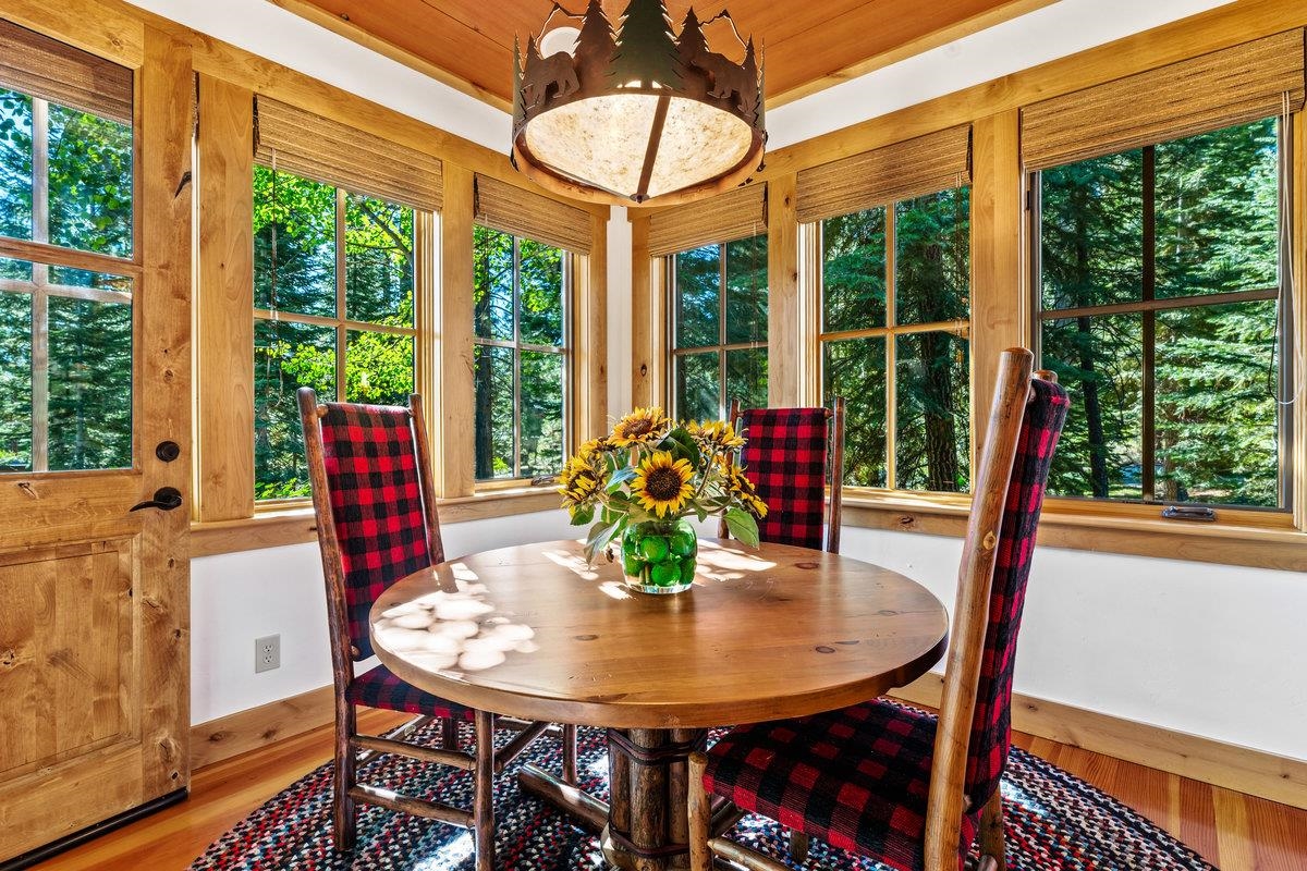 604 Ej Brickell Truckee, CA 96161 - Photo 11 of 21 a view of a dining room with furniture window and outside view