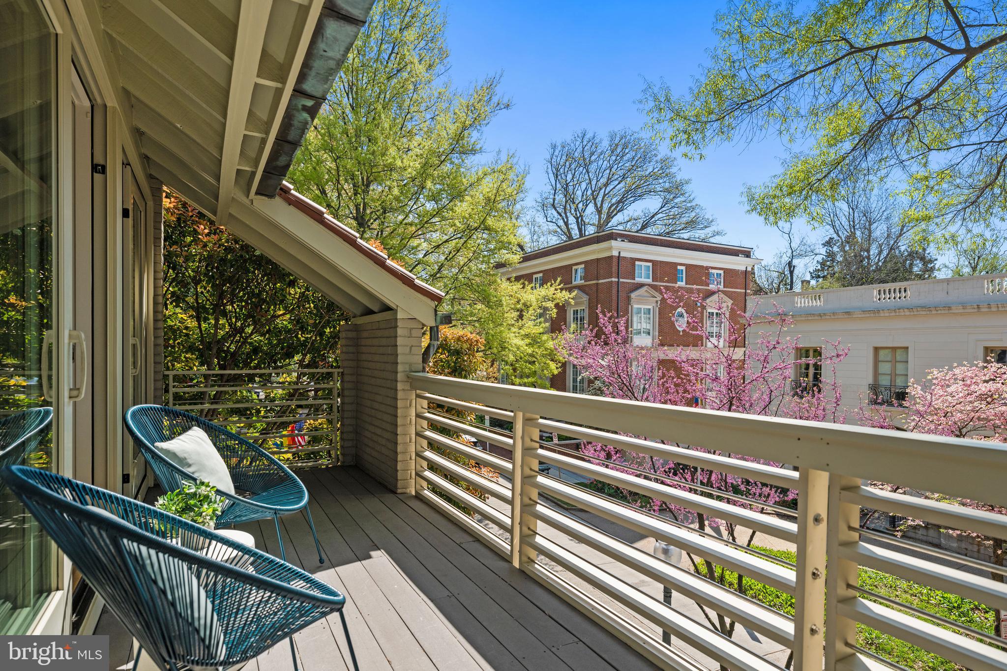 2319 Bancroft Place Northwest Washington, DC 20008 - Photo 21 of 37 a view of a chairs and table on the wooden deck