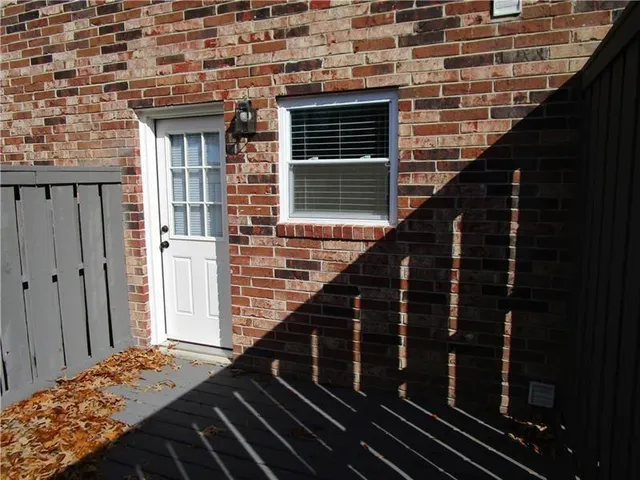 a backyard of a house