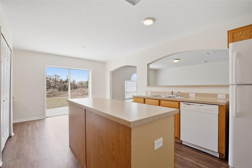 11331 Ivy Flower Loop Riverview, FL 33578 - Photo 7 of 36 a kitchen with stainless steel appliances a sink and a refrigerator