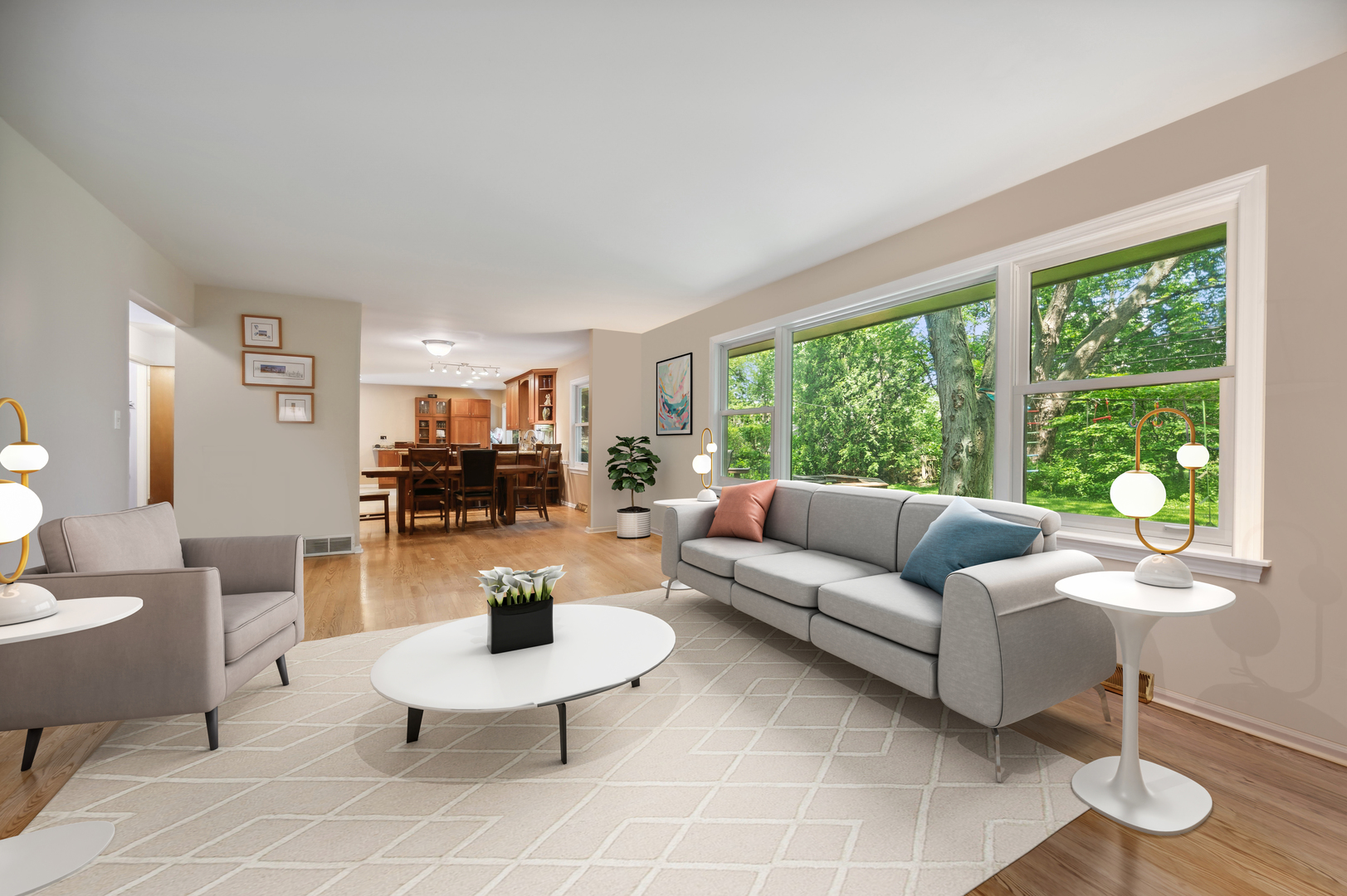 2224 Maple Avenue Northbrook, IL 60062 - Photo 4 of 25 a living room with furniture and a large window