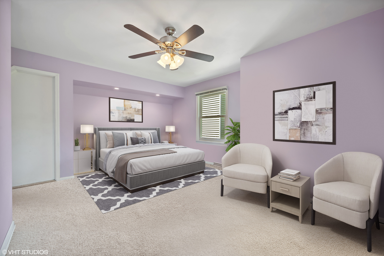 2224 Maple Avenue Northbrook, IL 60062 - Photo 10 of 25 a bedroom with a bed couch and window