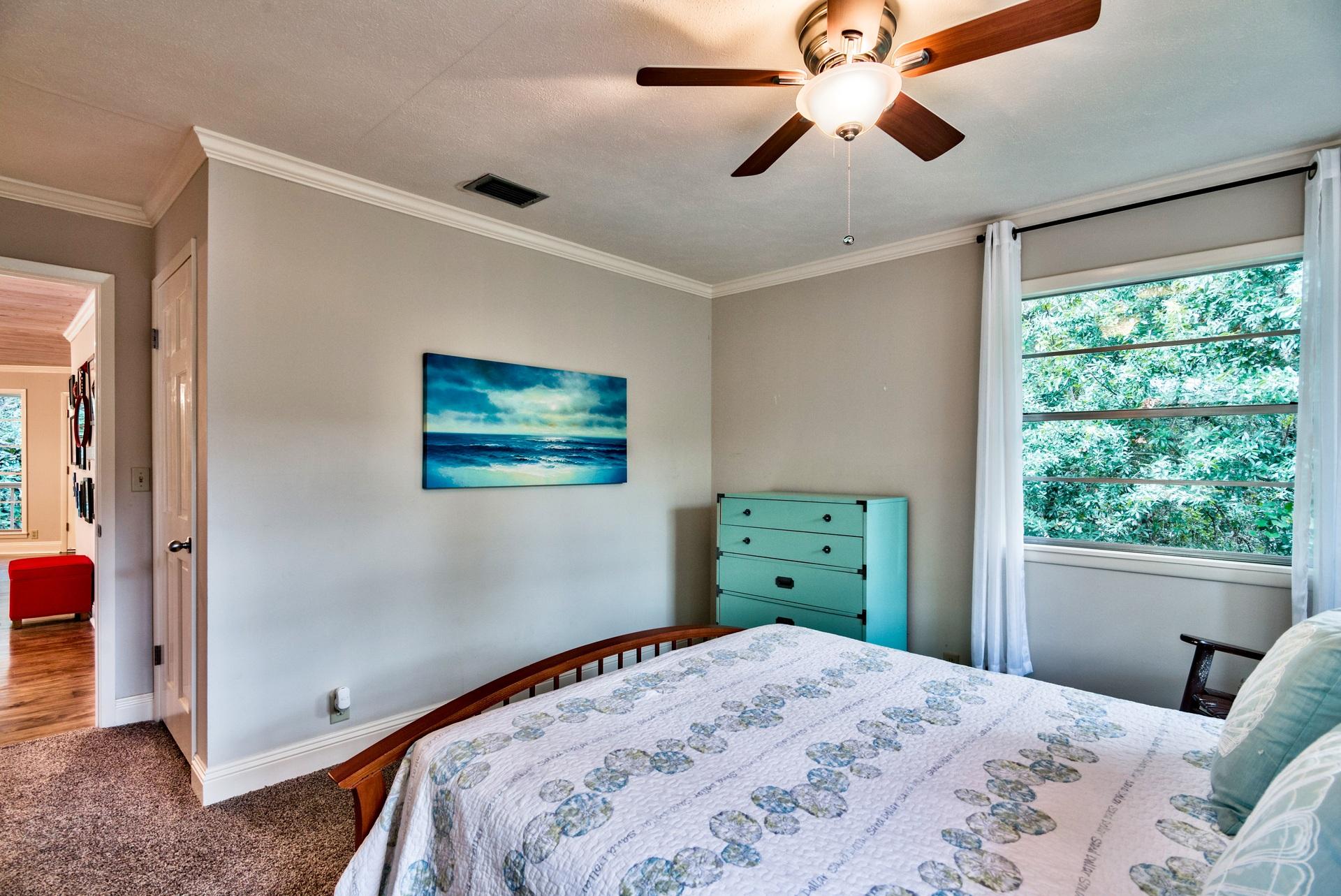245 Baird Road Santa Rosa Beach, FL 32459 - Photo 21 of 44 a bedroom with a bed and a window