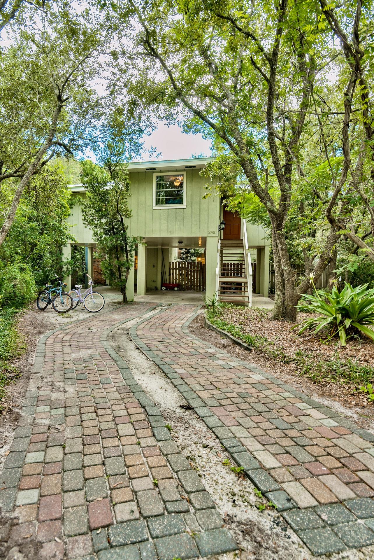 245 Baird Road Santa Rosa Beach, FL 32459 - Photo 39 of 44 a front view of a house with a yard